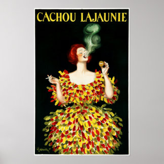 CACHI LAJAUNIEシガーリコリスフランスのスミントキャンディー ポスター