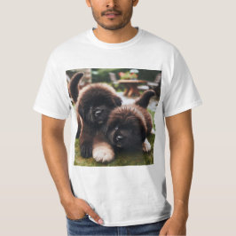 Cachorros de Terranova: Amor en Cada Patita Tシャツ