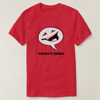 Cackle'Nの漫画のロゴの人の100%年の綿のTシャツ Tシャツ