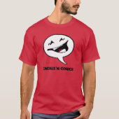 Cackle'Nの漫画のロゴの人の100%年の綿のTシャツ Tシャツ (正面)