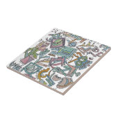 Cacophony-Whimsical Abstract Geometric Art タイル (側面)