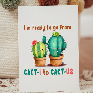 cact-iからcat-us、かわいいバレンタイン 招待状