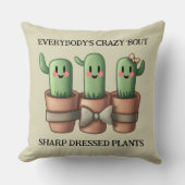 Cactiおもしろい誰もが熱狂する'Bout Sharp ... クッション (正面)