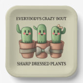 Cactiおもしろい誰もが熱狂する'Bout Sharp ... ペーパープレート (正面)
