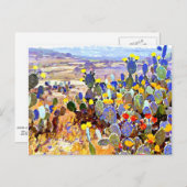 CactiとJulian Onderdonk絵画による ポストカード (正面/裏面)