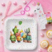 Cactiグループ(パーティー紙吹雪) ペーパープレート (パーティー)