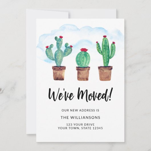 Cacti引っ越しましたの移動告知 案内状 (正面)