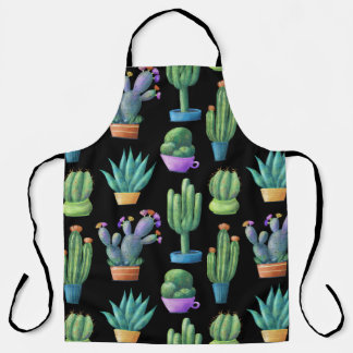 Cacti:シカラフルームレお洒落スデザイン。 エプロン