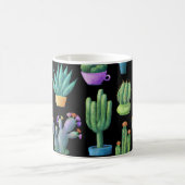 Cacti:シカラフルームレお洒落スデザイン。 コーヒーマグカップ (中央)