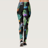 Cacti：シカラフルームレお洒落スデザイン。 レギンス (裏面)