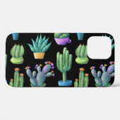 Cacti:シカラフルームレお洒落スデザイン。 Case-Mate iPhoneケース (裏面 (横))