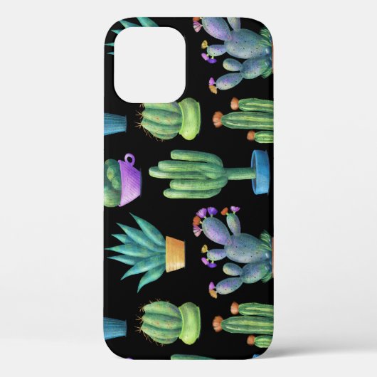 Cacti:シカラフルームレお洒落スデザイン。 Case-Mate iPhoneケース (裏面)