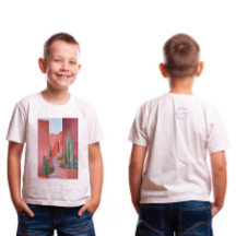 Cacti Ally | オリジナル オイルペイント Tee | かわいいTシャツ