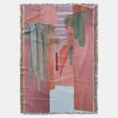 Cacti Ally | Art Throw Blanket | Original Painting スローブランケット (正面縦)