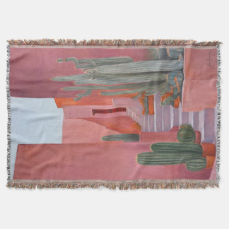 Cacti Ally | Art Throw Blanket | Original Painting スローブランケット