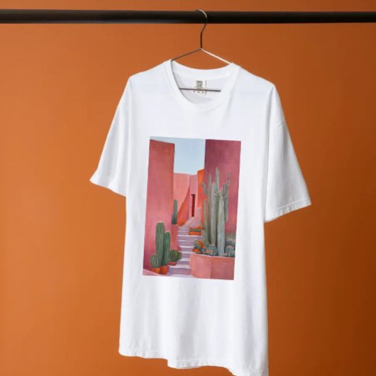 Cacti Ally | Original Oil Painting Tee | Cute Tee Tシャツ