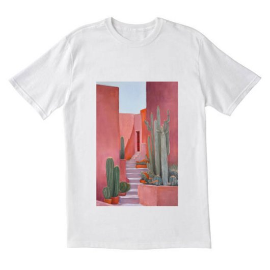 Cacti Ally | Original Oil Painting Tee | Cute Tee Tシャツ