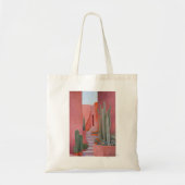Cacti Ally Tote Bag – Desert Art, Boho Style トートバッグ (正面)