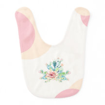 Cacti Bloom Baby Bib
