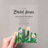 Cacti flowers Bridal Fiesta アクリル招待状 (インサイチュ (ポータブル))