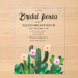  Cacti flowers  Bridal Fiesta  アクリル招待状