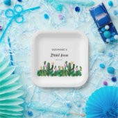 Cacti flowers  Bridal Fiesta  ペーパープレート (パーティー)