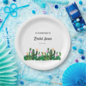 Cacti flowers  Bridal Fiesta  ペーパープレート (パーティー)