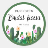 Cacti flowers  Bridal Fiesta  ラウンドシール (正面)