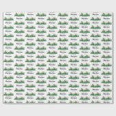 Cacti flowers  Bridal Fiesta  ラッピングペーパー (フラット)