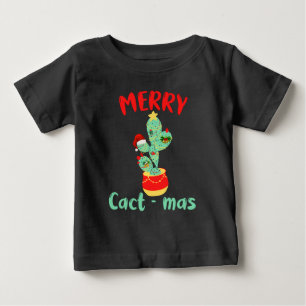 CACTMAS おもしろい -メリー CACTUSクリスマスおもしろい ベビーTシャツ