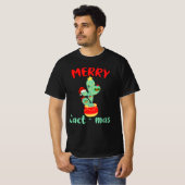 CACTMAS おもしろい -メリー CACTUSクリスマスおもしろい Tシャツ (正面フル)