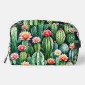 cactusイラストレーションあなたのテキストはこちらカスタムtoiletry ドップキット (裏面)