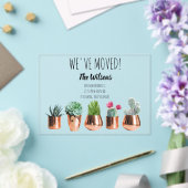 Cactus引っ越しました新しいホーム移動発表 アクリル招待状 (インサイチュ (ウェディング))