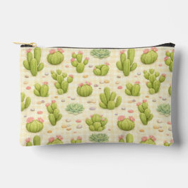 Cactus and Succulent Pattern アクセサリーポーチ