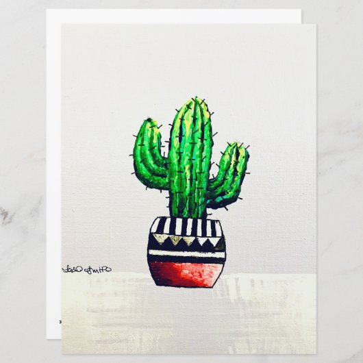 Cactus art (正面/裏面)