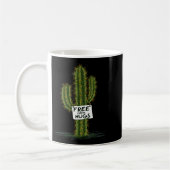 Cactus Cacti Funny Art Humor Sweet Hugs コーヒーマグカップ (左)