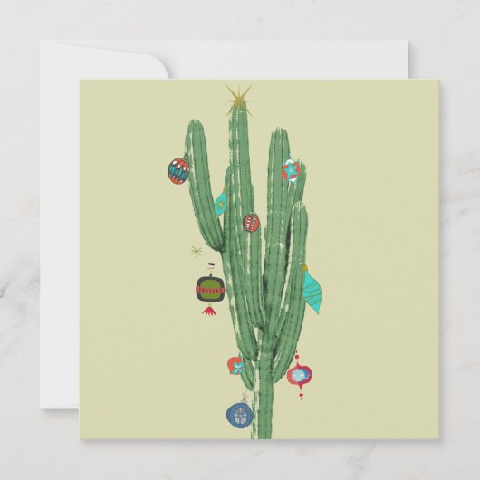 Cactus Christmas Tree カード (正面)