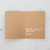 Cactus Cocoa Funny Cat Retro Christmas Photo シーズンカード (内部)