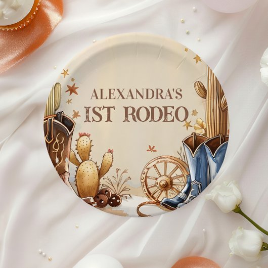 Cactus Desert 1st Rodeo Party ペーパープレート