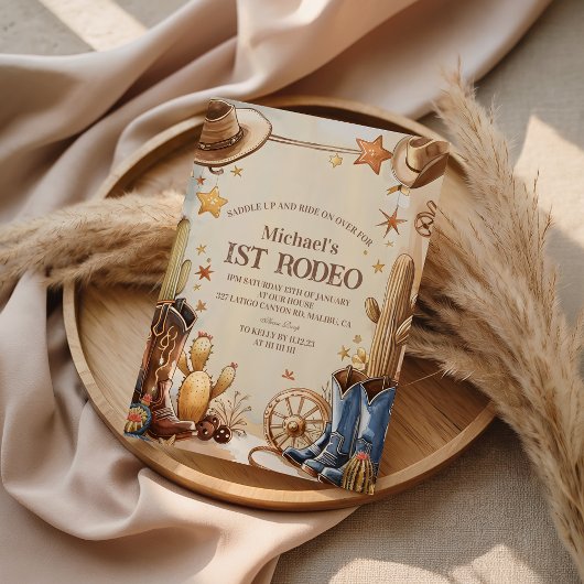 Cactus Desert 1st Rodeo Party 招待状