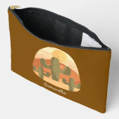 Cactus Desert With Sun アクセサリーポーチ (見開き)