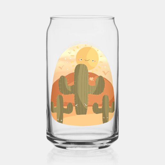 Cactus Desert With Sun ガラス缶 (裏面)