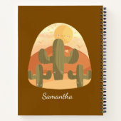 Cactus Desert With Sun ノートブック (裏面)