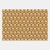 Cactus Desert With Sun ラッピングペーパーシート (正面3)