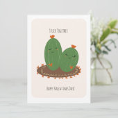 Cactus Doodle Valentines Day  カード (スタンド正面)