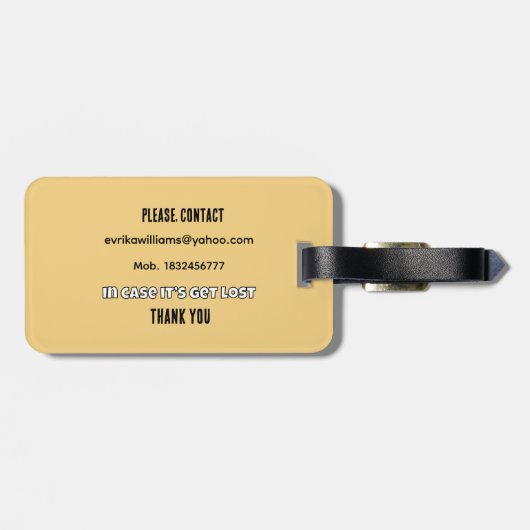 Cactus family ラゲッジタグ (裏面横)