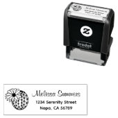 Cactus Flower Address セルフインキングスタンプ (インサイチュ)