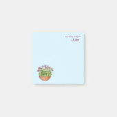 Cactus Flower Pot with Name Sticky Notes ポストイット (正面)