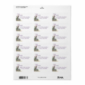 Cactus Flower Return Address Label ラベル (フルシート)