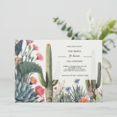 CACTUS FOLIAGE BABY SHOWER 招待状 (スタンド正面)
